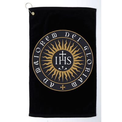 Amdg Ignatius Of L.O.Y.O.L.A Society Of Jesus Catholic Golf Towel