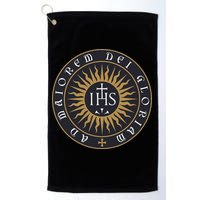 Amdg Ignatius Of L.O.Y.O.L.A Society Of Jesus Catholic Golf Towel
