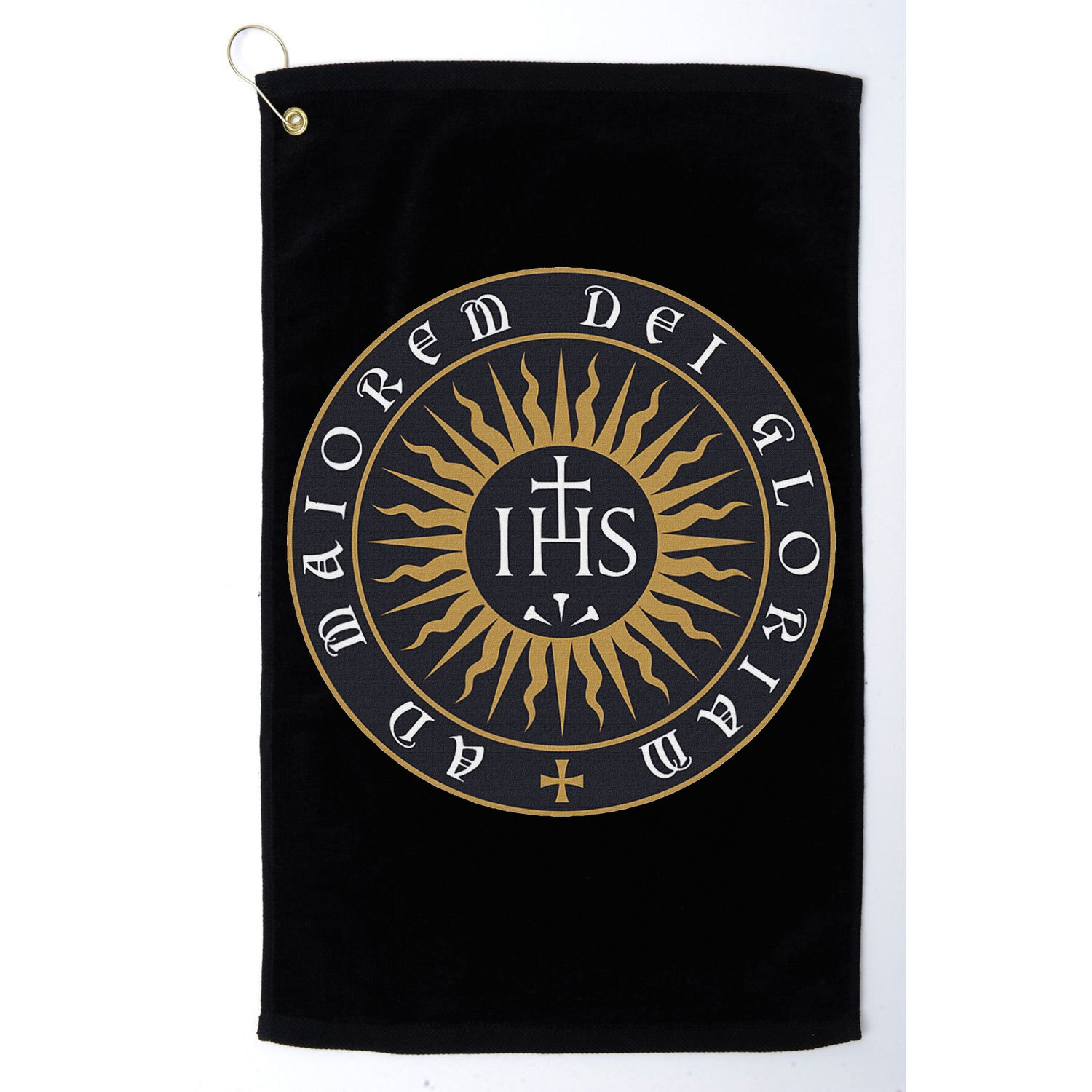 Amdg Ignatius Of L.O.Y.O.L.A Society Of Jesus Catholic Golf Towel