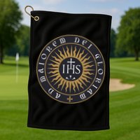 Amdg Ignatius Of L.O.Y.O.L.A Society Of Jesus Catholic Golf Towel