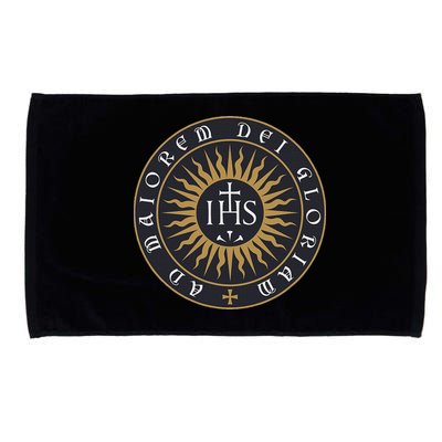 Amdg Ignatius Of L.O.Y.O.L.A Society Of Jesus Catholic Microfiber Hand Towel