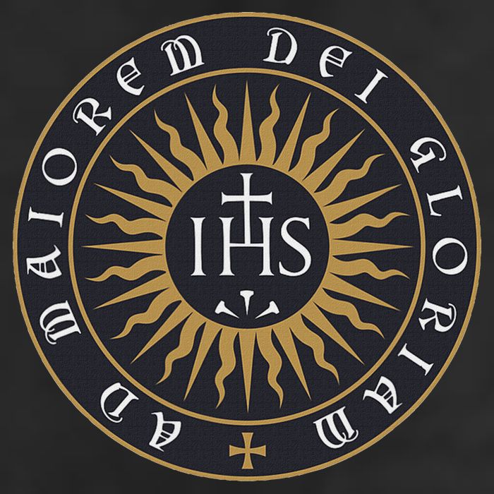 Amdg Ignatius Of L.O.Y.O.L.A Society Of Jesus Catholic Microfiber Hand Towel