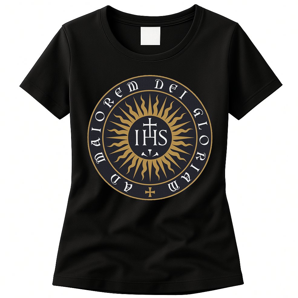 Amdg Ignatius Of L.O.Y.O.L.A Society Of Jesus Catholic Womens T-Shirt