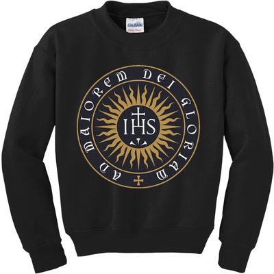 Amdg Ignatius Of L.O.Y.O.L.A Society Of Jesus Catholic Kids Sweatshirt