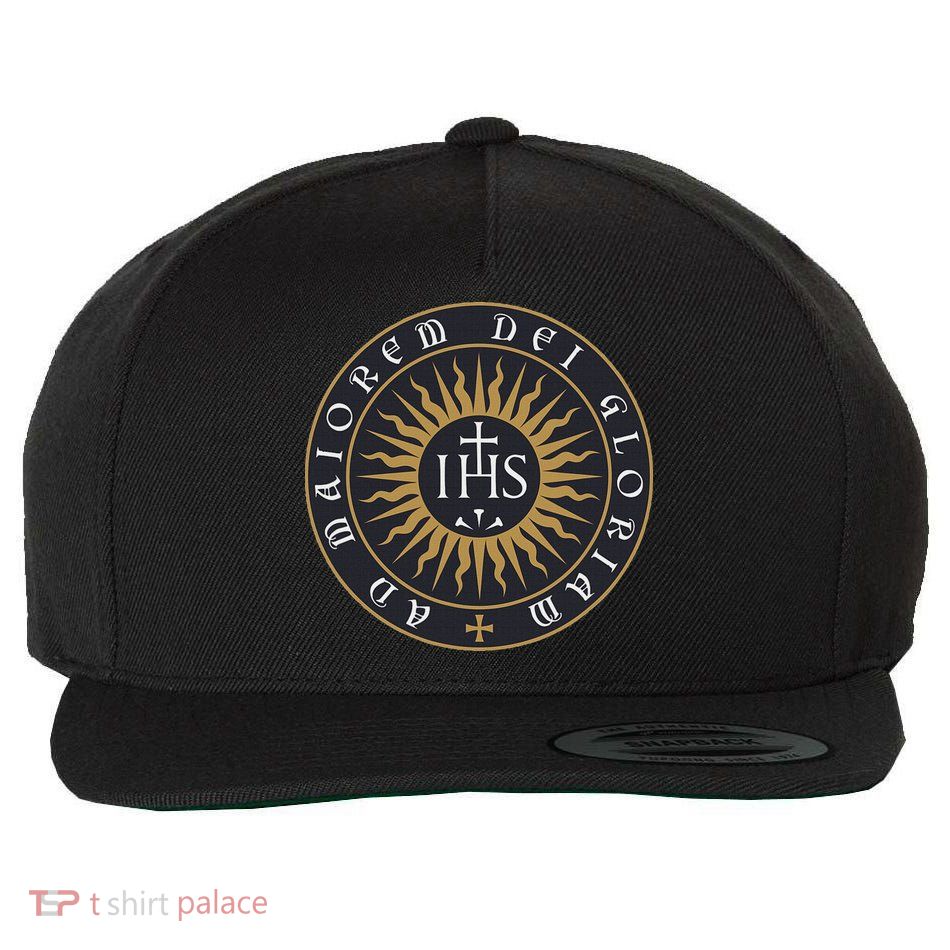 Amdg Ignatius Of L.O.Y.O.L.A Society Of Jesus Catholic Wool Snapback Cap