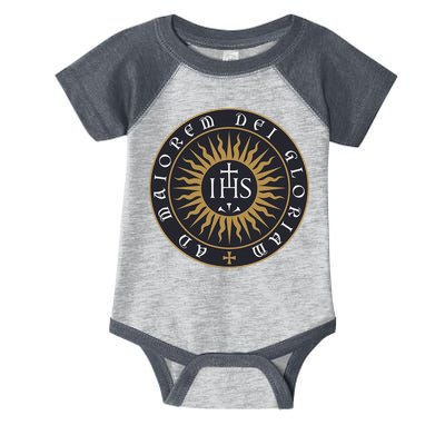Amdg Ignatius Of L.O.Y.O.L.A Society Of Jesus Catholic Infant Baby Jersey Bodysuit