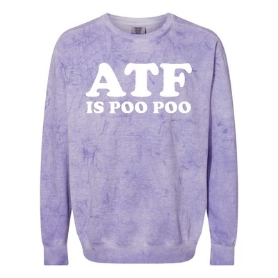 ATF Is Poo Poo Colorblast Crewneck Sweatshirt