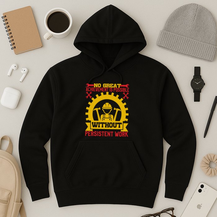 Achievement Is Possible Without Persistent Work Labor Day Gift Hoodie
