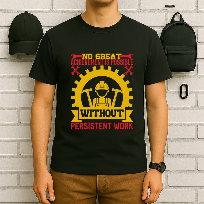 Achievement Is Possible Without Persistent Work Labor Day Gift T-Shirt