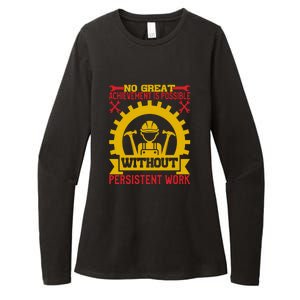 Achievement Is Possible Without Persistent Work Labor Day Gift Womens CVC Long Sleeve Shirt