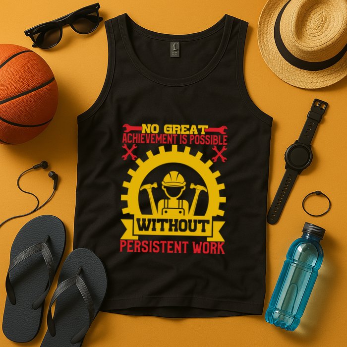 Achievement Is Possible Without Persistent Work Labor Day Gift Tank Top