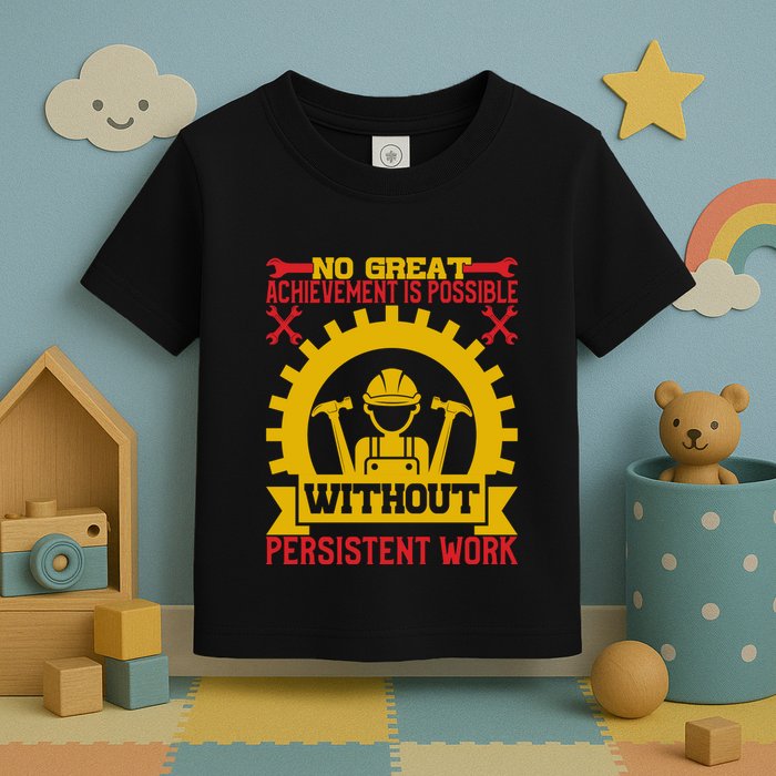 Achievement Is Possible Without Persistent Work Labor Day Gift Toddler T-Shirt