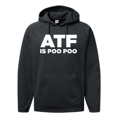 ATF Is Poo Poo Performance Fleece Hoodie