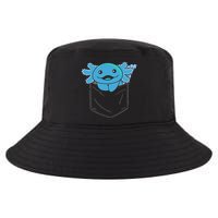 Axolotl In Pocket Blue Axolotls In Breast Pocket Cool Comfort Performance Bucket Hat