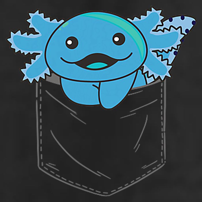 Axolotl In Pocket Blue Axolotls In Breast Pocket Cool Comfort Performance Bucket Hat