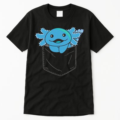 Axolotl In Pocket Blue Axolotls In Breast Pocket Tall T-Shirt