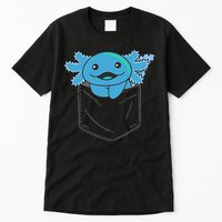 Axolotl In Pocket Blue Axolotls In Breast Pocket Tall T-Shirt