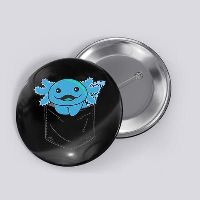 Axolotl In Pocket Blue Axolotls In Breast Pocket Button