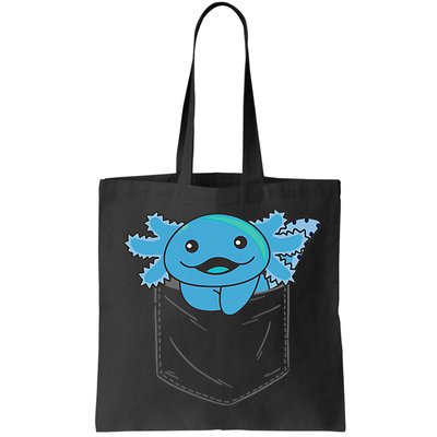 Axolotl In Pocket Blue Axolotls In Breast Pocket Bag