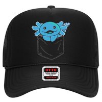 Axolotl In Pocket Blue Axolotls In Breast Pocket Hat