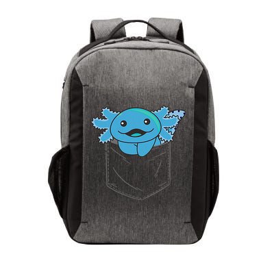 Axolotl In Pocket Blue Axolotls In Breast Pocket Vector Backpack