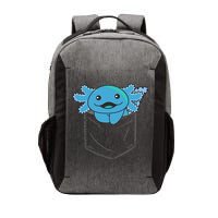 Axolotl In Pocket Blue Axolotls In Breast Pocket Vector Backpack