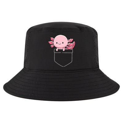 Axolotl In Pocket Kawaii Cute Anime Pet Gifts  Cool Comfort Performance Bucket Hat