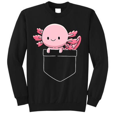 Axolotl In Pocket Kawaii Cute Anime Pet Gifts  Sweatshirt