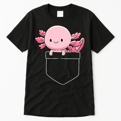 Axolotl In Pocket Kawaii Cute Anime Pet Gifts  Tall T-Shirt