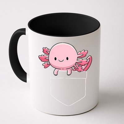 Axolotl In Pocket Kawaii Cute Anime Pet Gifts  Mug