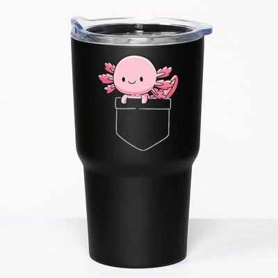 Axolotl In Pocket Kawaii Cute Anime Pet Gifts  Tumbler