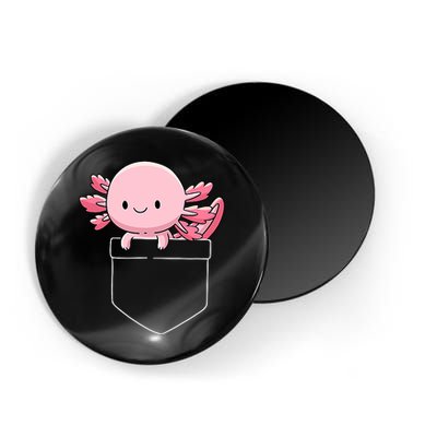 Axolotl In Pocket Kawaii Cute Anime Pet Gifts  Magnet