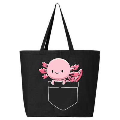 Axolotl In Pocket Kawaii Cute Anime Pet Gifts  25L Jumbo Tote