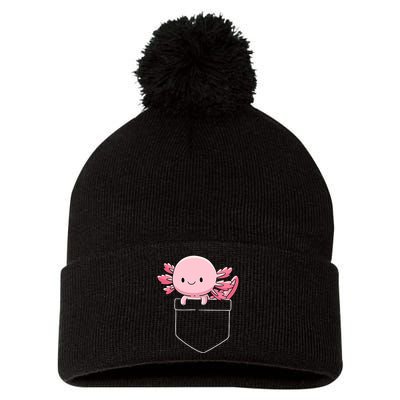 Axolotl In Pocket Kawaii Cute Anime Pet Gifts  Pom Pom 12in Knit Beanie