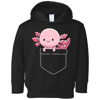 Axolotl In Pocket Kawaii Cute Anime Pet Gifts  Toddler Hoodie