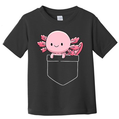 Axolotl In Pocket Kawaii Cute Anime Pet Gifts  Toddler T-Shirt