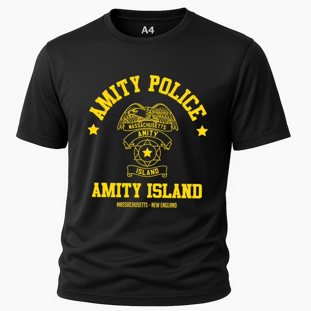 Amity Island Police Cooling Performance Crew T-Shirt