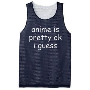 Anime Is Pretty Ok I Guess Mesh Reversible Basketball Jersey Tank