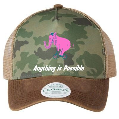 Anything Is Possible Elephant Bicycle Legacy Tie Dye Trucker Hat