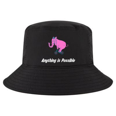 Anything Is Possible Elephant Bicycle Cool Comfort Performance Bucket Hat