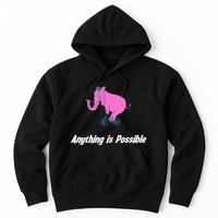 Anything Is Possible Elephant Bicycle Hoodie
