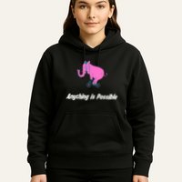 Anything Is Possible Elephant Bicycle Hoodie