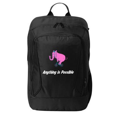 Anything Is Possible Elephant Bicycle City Backpack
