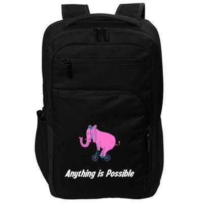 Anything Is Possible Elephant Bicycle Impact Tech Backpack