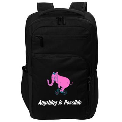 Anything Is Possible Elephant Bicycle Impact Tech Backpack