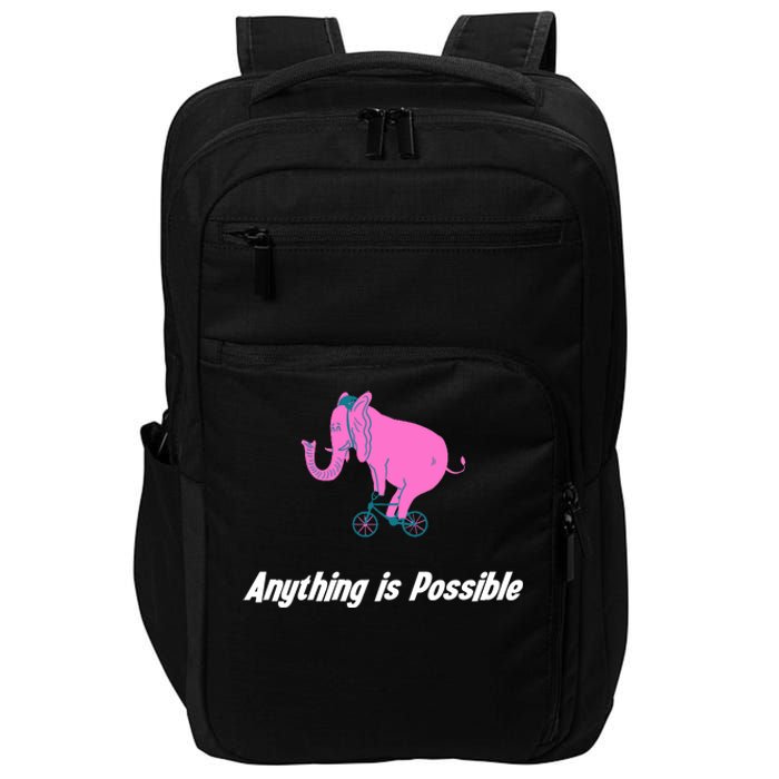 Anything Is Possible Elephant Bicycle Impact Tech Backpack