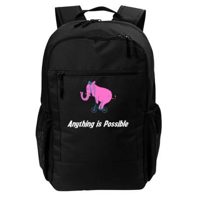 Anything Is Possible Elephant Bicycle Daily Commute Backpack