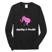 Anything Is Possible Elephant Bicycle Tall Long Sleeve T-Shirt