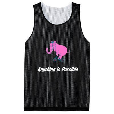 Anything Is Possible Elephant Bicycle Mesh Reversible Basketball Jersey Tank