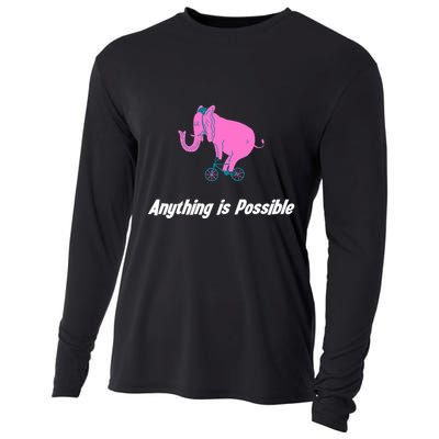 Anything Is Possible Elephant Bicycle Cooling Performance Long Sleeve Crew